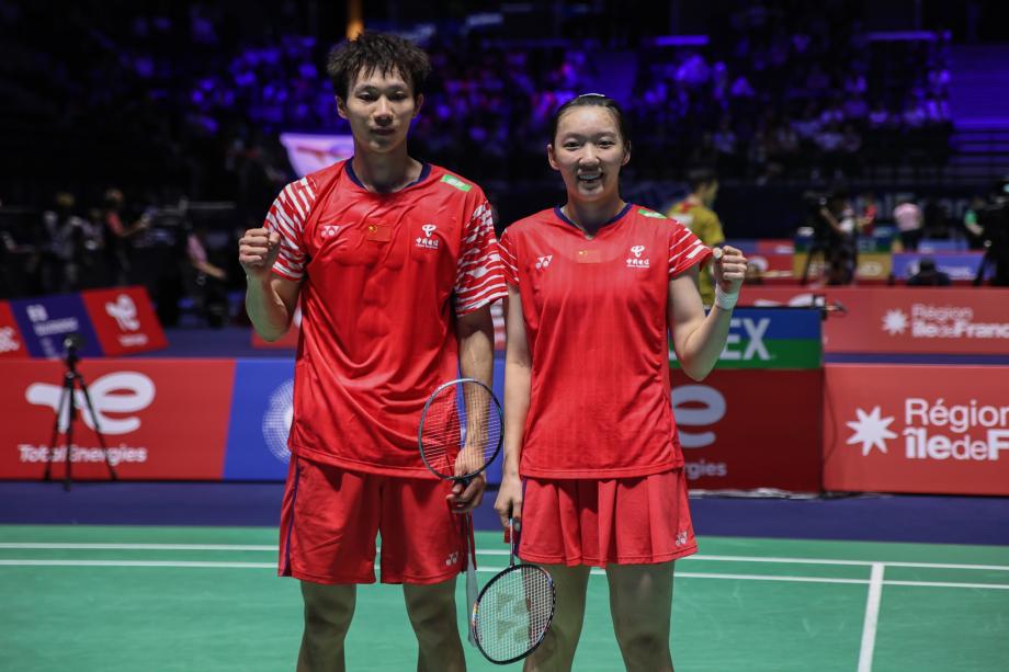 [图]羽毛球世锦赛：蒋振邦/魏雅欣逆转晋级混双16强